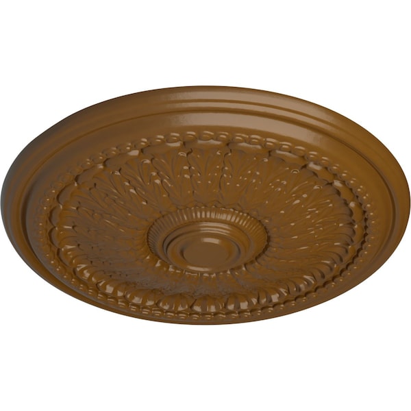 Brunswick Ceiling Medallion (Fits Canopies Up To 4 1/2), Hand-Painted Smokey Topaz, 27OD X 2 1/2P